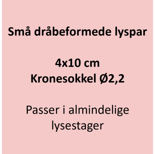 Små dråbelys